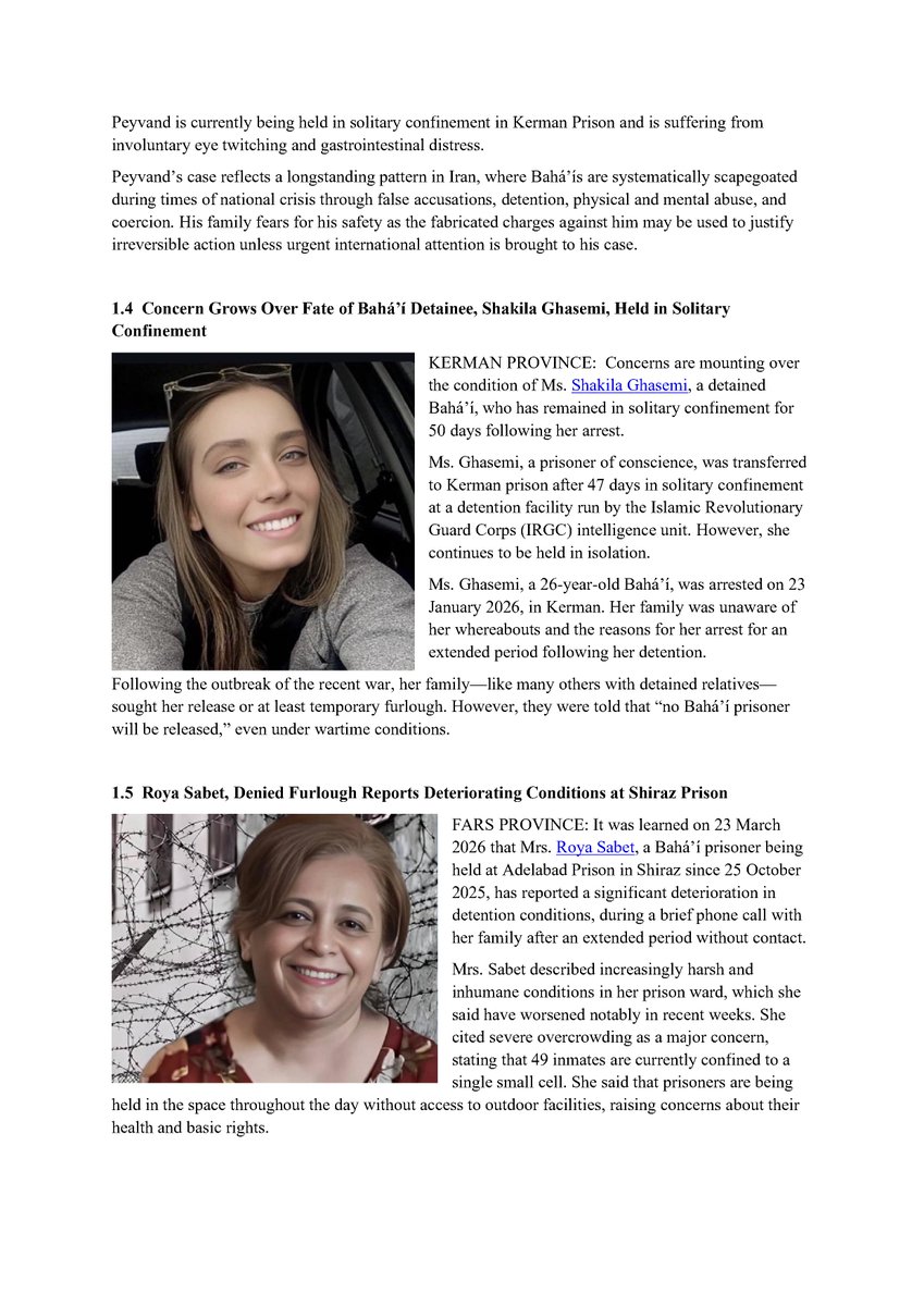 Archive Of Baha’i Persecution (‌اسناد بهائی‌ستیزی) tweet media