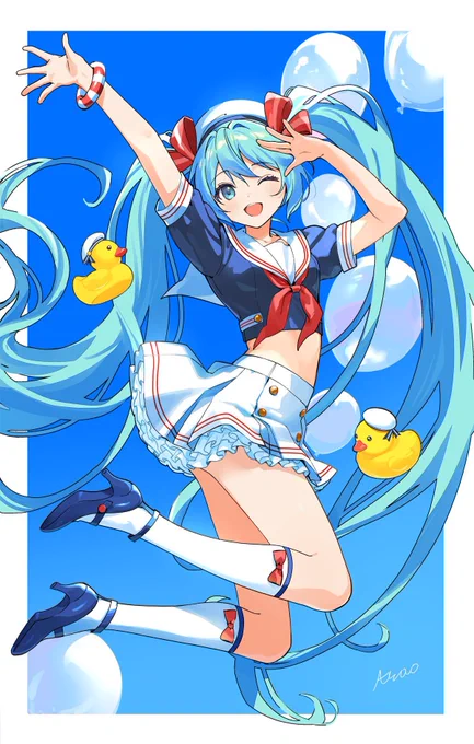 #凍結祭りでフォロワー減ったから自己紹介して逆に増やす ミクちゃん描くのすきです