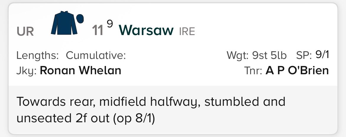 Warsaw killed at Leopardstown yesterday 12/4/26 #YouBetTheyDie #horseracingkills