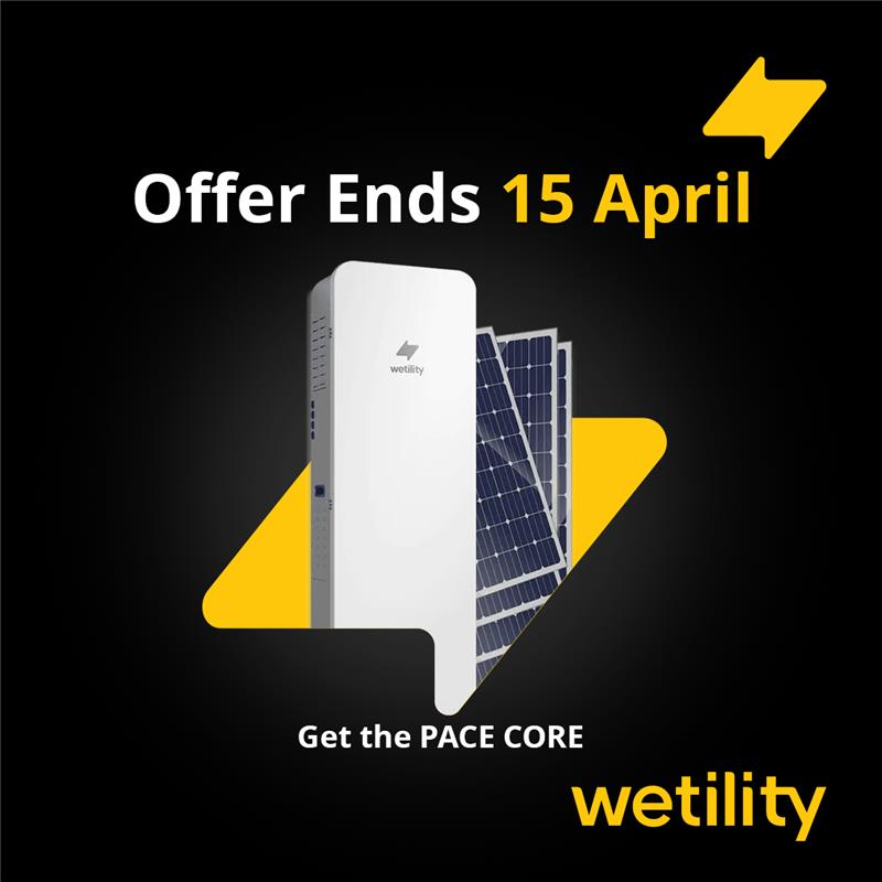 WetilitySA's tweet photo. Some decisions just make sense ⚡

PACE CORE now delivers +33% more generation capacity, with 2 additional solar panels built in.

More power from day one.

Better performance every day.

But only for a limited time, available until 15 April. Act now before it’s gone⚡

Visit: https://t.co/e0twNzkiz6
