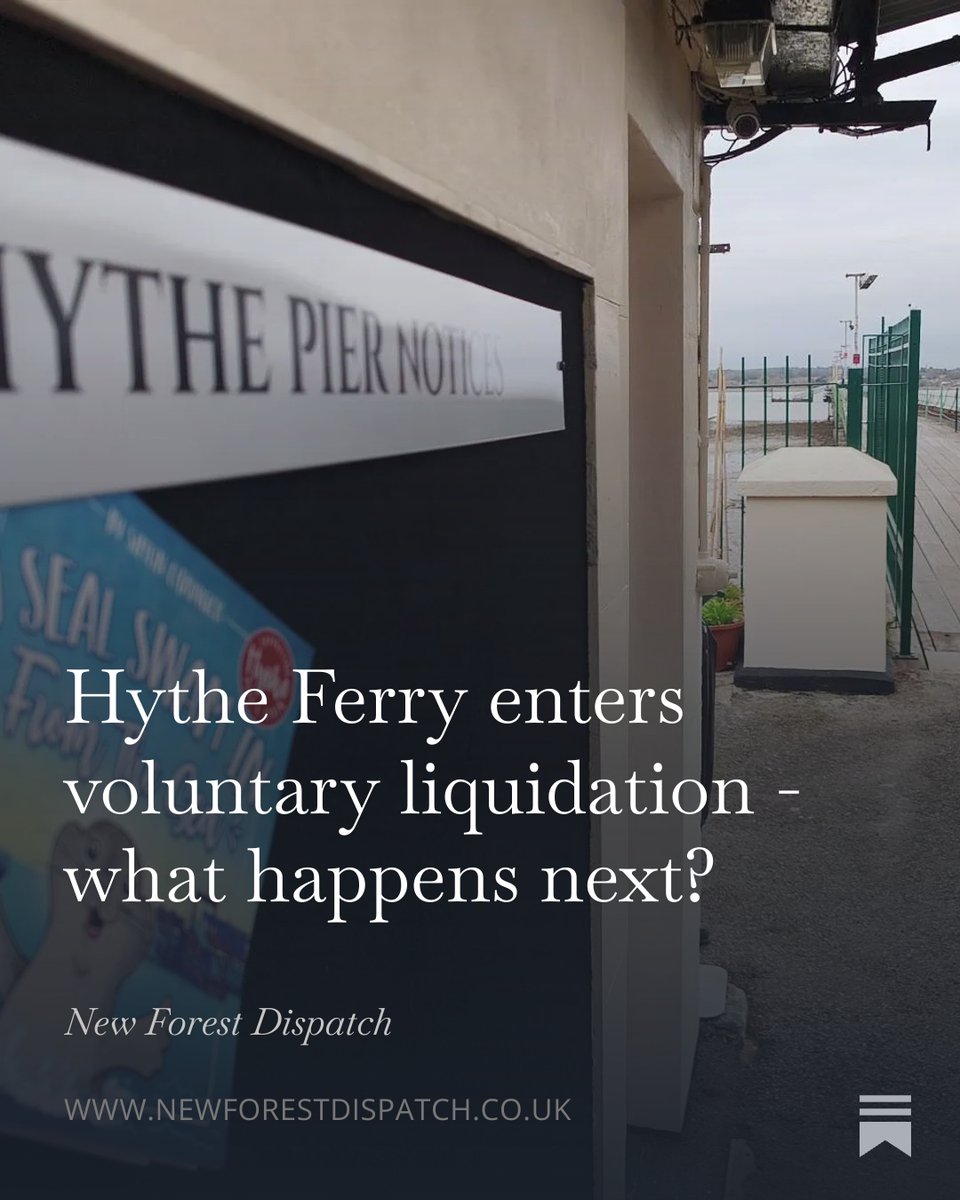 NFDispatch's tweet photo. Hythe Ferry enters voluntary liquidation - what happens next? 

We spoke with Hythe Pier owner about what next steps and whether the pier will be affected.  

Read here: https://t.co/PgOaw7Zpcc (free to read - no ads)  

Interested to hear what fellow locals think? 👇 https://t.co/ivAm6J5HHQ