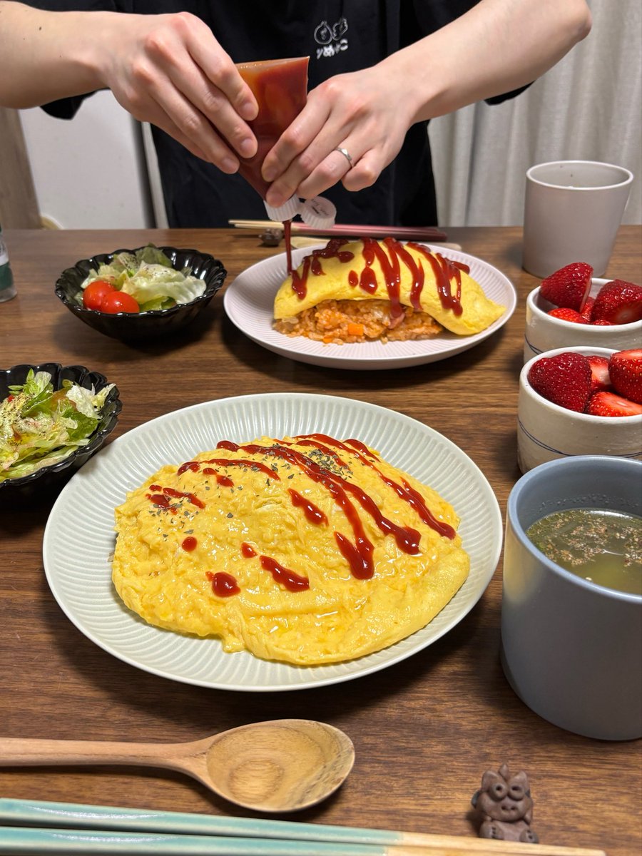 おすすめさんが作るぱっかんオムライス（〃＾∇＾）o_彡☆