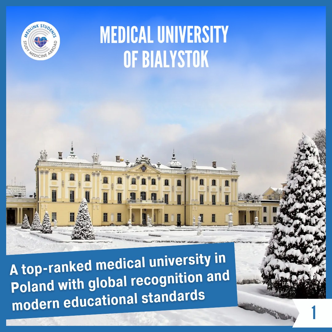 Medlinkstudents's tweet image. The Medical University of Bialystok is a top choice for future doctors. 🩺

Start your journey with expert guidance:
👉 medlinkstudents.com/universities/b…
#StudyMedicineAbroad #MedicalUniversityOfBialystok #FutureDoctor #MedlinkStudents