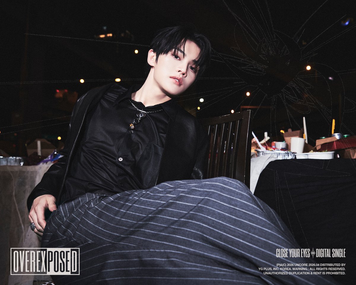 closeyoureyes_7's tweet image. CLOSE YOUR EYES Digital Single [𝗢𝗩𝗘𝗥𝗘𝗫𝗣𝗢𝗦𝗘𝗗]

Concept Photo #𝟷

#JEONMINWOOK #전민욱

💥 2026.04.21 6PM (KST)
Pre-save ➫ lnk.to/CYE_OVEREXPOSED

#CLOSEYOUREYES #CYE 
#OVEREXPOSED #POSE