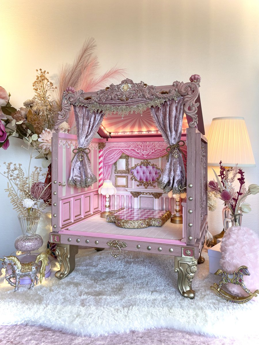 猫脚堂🐈‍⬛劇場型ドールハウス製作 tweet media