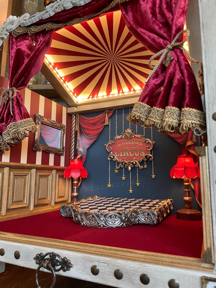 猫脚堂🐈‍⬛劇場型ドールハウス製作 tweet media