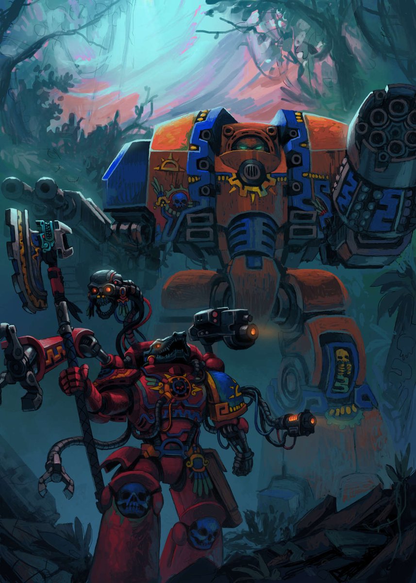 Dawn Legion, Fan Created Legion Warhammer 40k Art by Marton Kapoli.