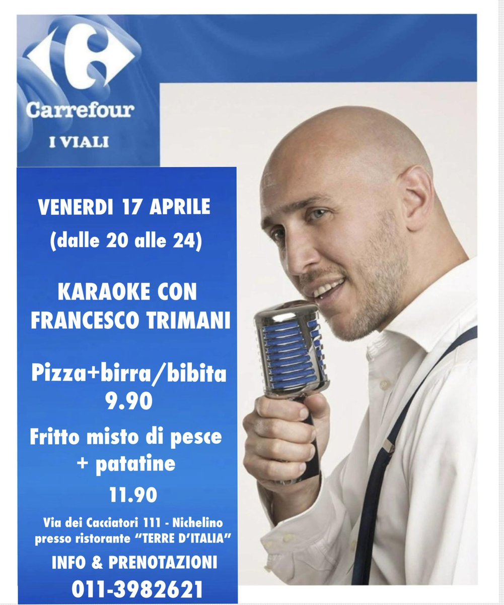 Trimani1977's tweet image. Vi aspetto VENERDÌ 🎤🎶💃🕺 

(consiglio di prenotare 😊)

#torino #karaoke #divertimento #nichelino