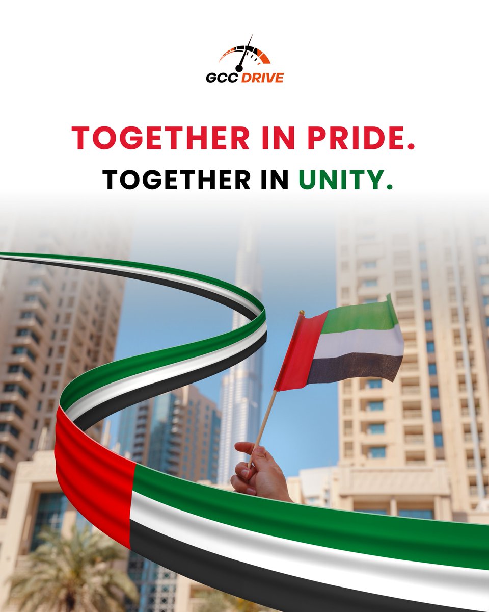 GccDriveDubai's tweet photo. Together in pride. Together in unity. 🇦🇪

A nation that continues to grow stronger, inspire the world, and move forward with purpose.

#UAEPride #UAEUnity #DubaiUpdates #UAENews #DubaiLife https://t.co/AvpVAZ7mhY