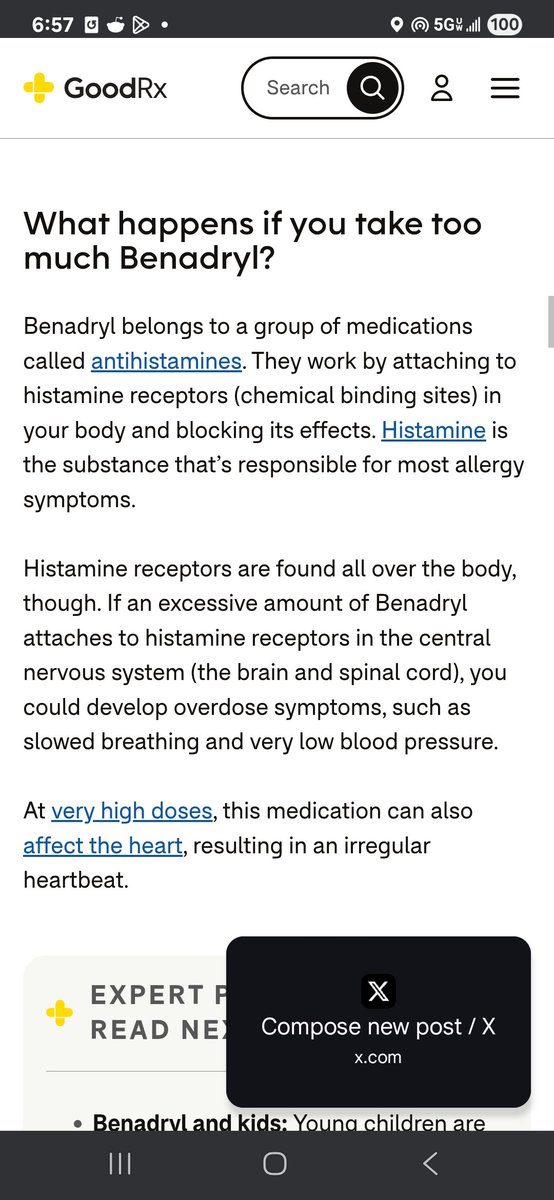 Heaven807436108's tweet image. #Kratom didn't kill Matthew Davenport. The guy had 3,000 ng/ml of Benadryl in his body. Read what can happen when a person overdoses on Benadryl.