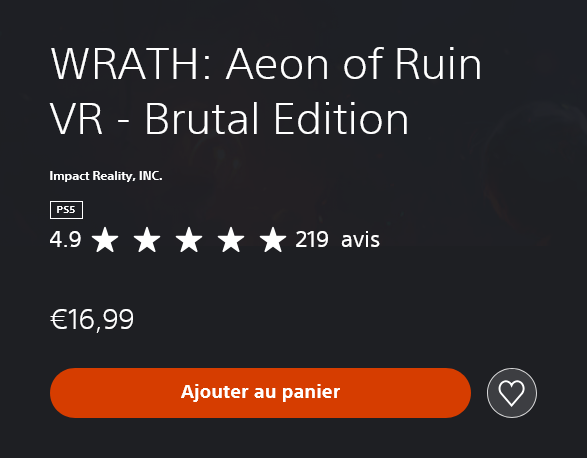 RoccoVR4Player's tweet image. 🚨#PSVR2 NEWS🚨

Reviews of *Wrath: Aeon of Ruin Brutal Edition* are rave, and it completely outshines the standard version. 

@TeamBeefVR and @Flat2VRStudios have perfected this VR boomer shooter. The genre is set to take off on PSVR2.

store.playstation.com/fr-fr/concept/…