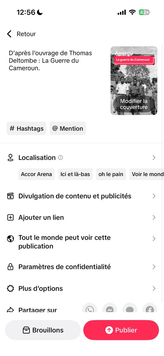 C’est finis ! Mon premier TikTok autour de l’Histoire.. je sais pas ce qu’il faut rajouter pour optimiser sa mise en ligne parcontre