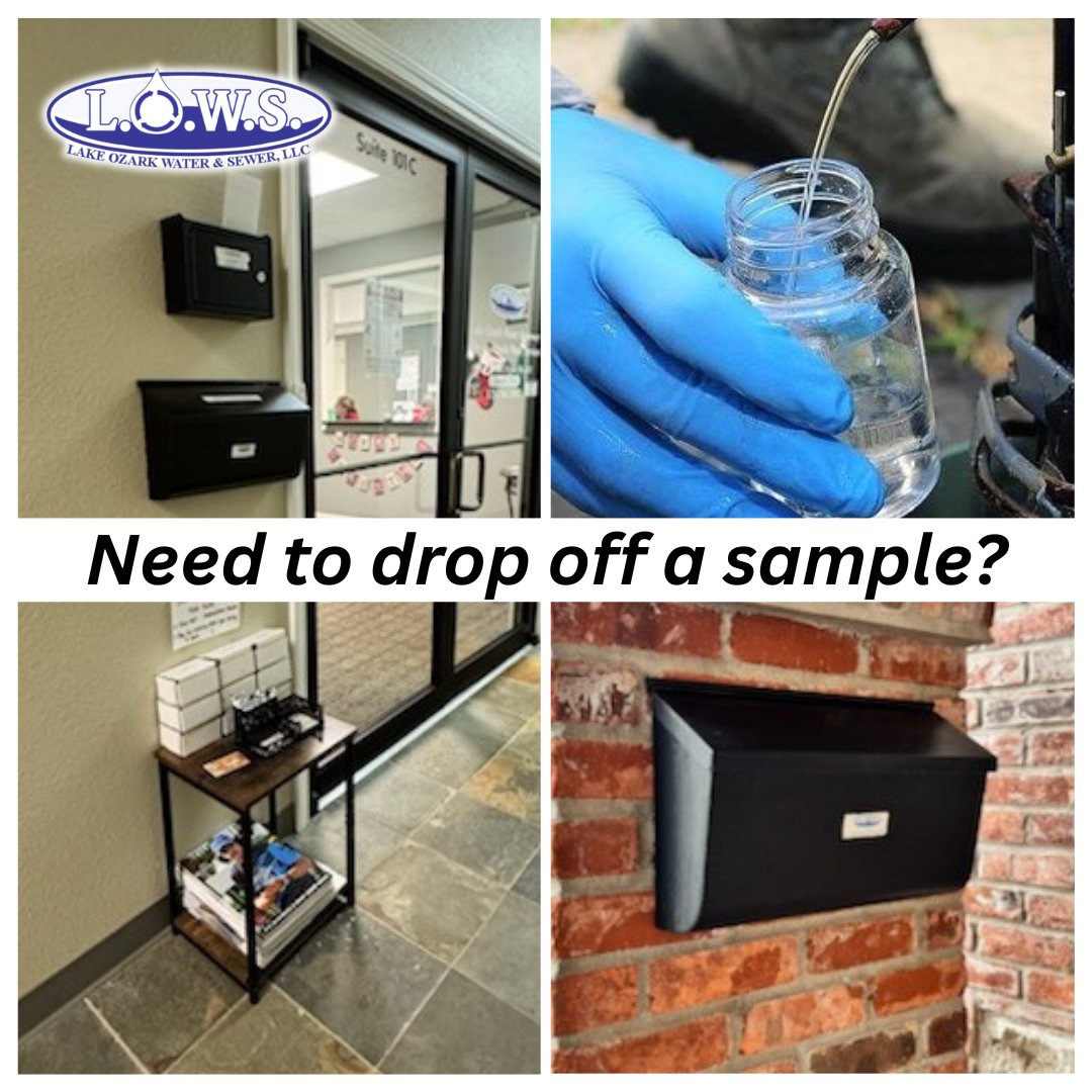 LOWS2092's tweet photo. Need to drop off a sample? 💧
We have 𝐭𝐰𝐨 𝐥𝐨𝐜𝐚𝐭𝐢𝐨𝐧𝐬 𝐟𝐨𝐫 𝐝𝐫𝐨𝐩 𝐛𝐨𝐱𝐞𝐬 to use 𝐰𝐡𝐞𝐧 𝐲𝐨𝐮 𝐝𝐞𝐩𝐨𝐬𝐢𝐭 𝐲𝐨𝐮𝐫 𝐰𝐚𝐭𝐞𝐫 𝐬𝐚𝐦𝐩𝐥𝐞𝐬. One at the entrance of the building (in case the door is locked) and one beside our inside office door.  

#LOWS https://t.co/TRAd2vMR9y