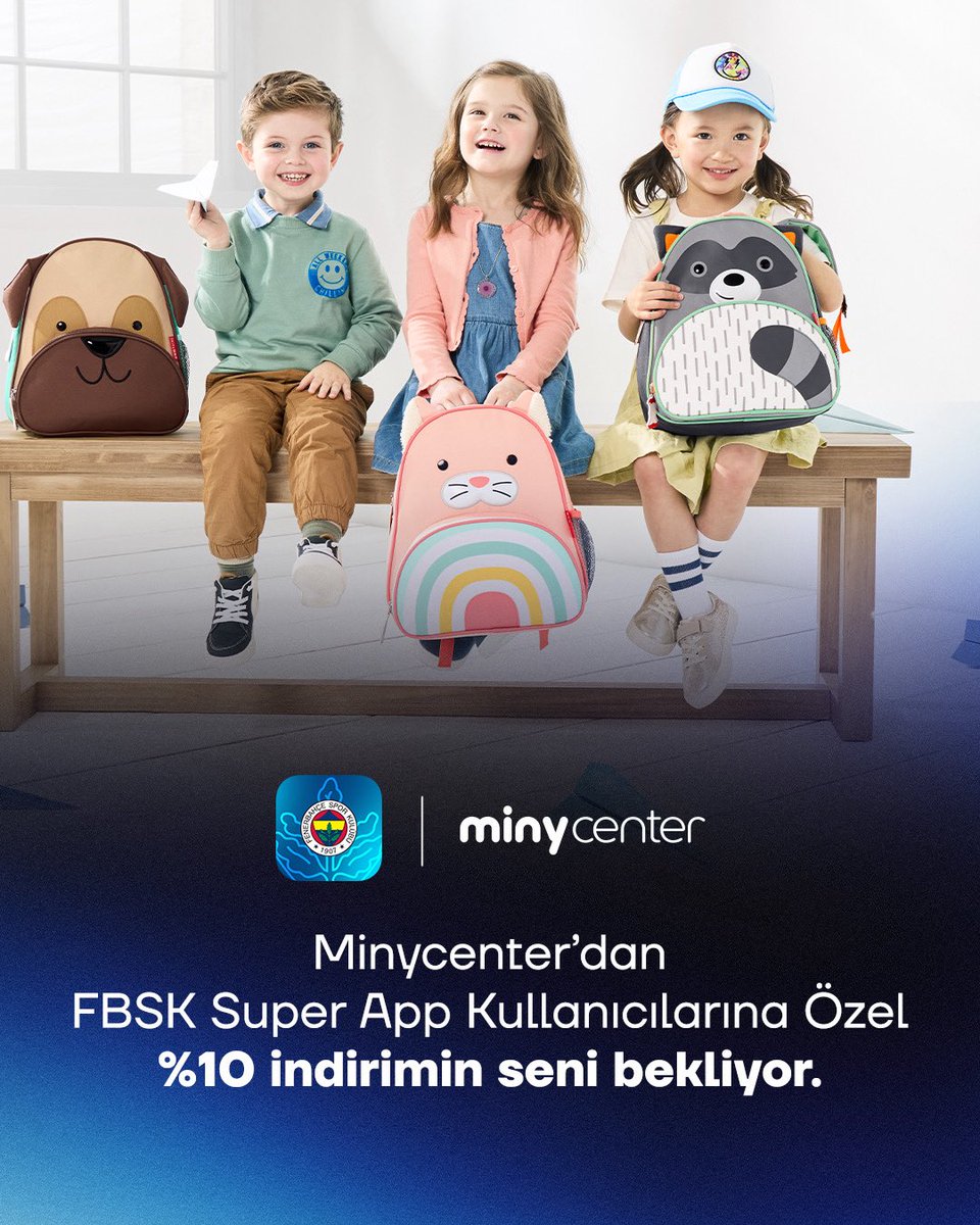 FBSKSuperApp's tweet photo. Minycenter'dan, FBSK Super App kullanıcılarına özel indirimlere ek %10 indirim!

📲 FBSK Super App' i indirmek için; https://t.co/3M5nNZCxtE https://t.co/0W1Qwyl5qC