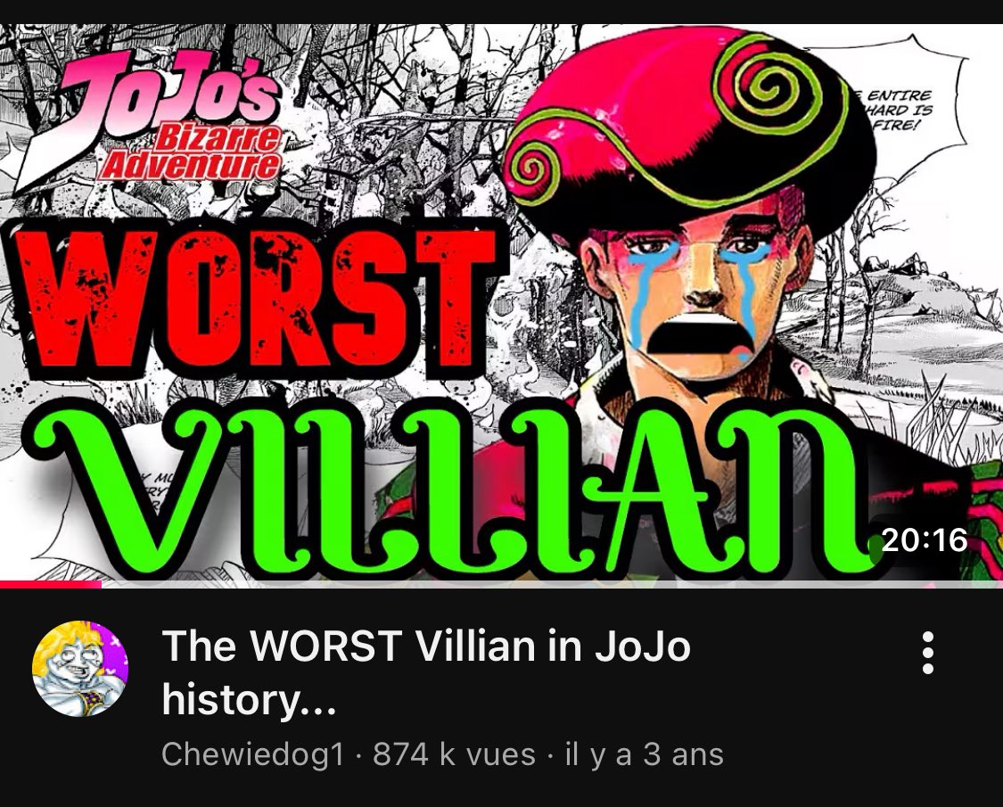 J’ai pas réussi à regarder plus d’un quart c’est vraiment abominable
Il passe une partie du debut à se plaindre que tooru n’a pas la présence des autres vilains « les fans de tooru admettez qu’il manque de présence » oui bah connard c’est fait exprès