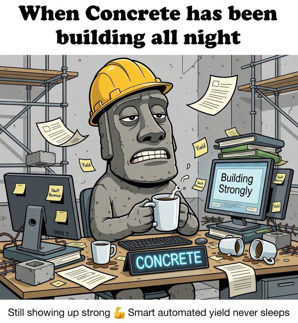 Nma1773's tweet image. If you’re tired of projects that overpromise and underdeliver, @ConcreteXYZ might be worth checking out. It’s still early, it’s building steadily, and the foundation looks solid.

Let’s keep it real in here 💪

#Concrete #DeFi #RealYield