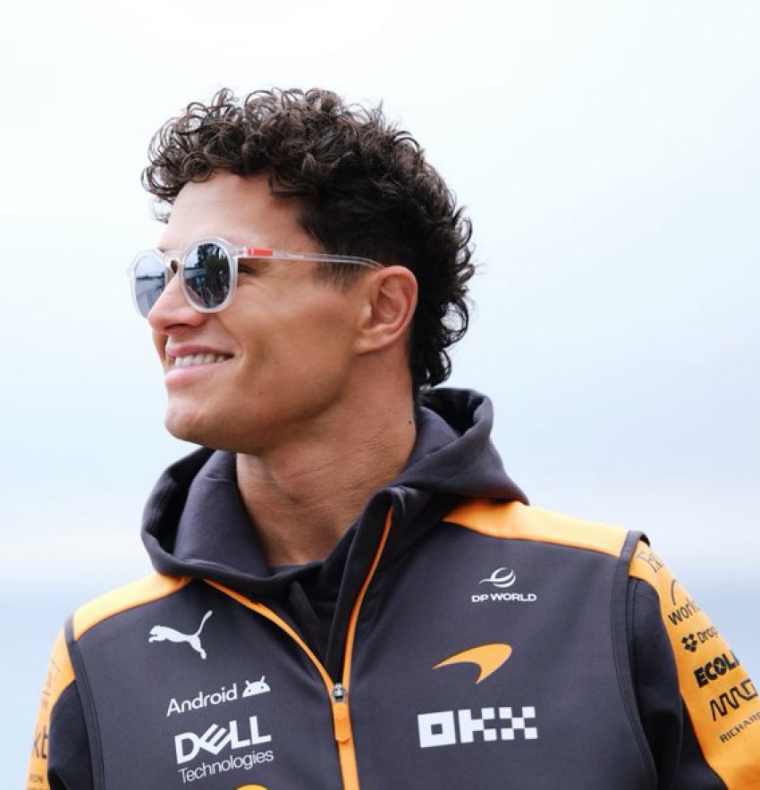 hysterianorris's tweet image. lando for sungod