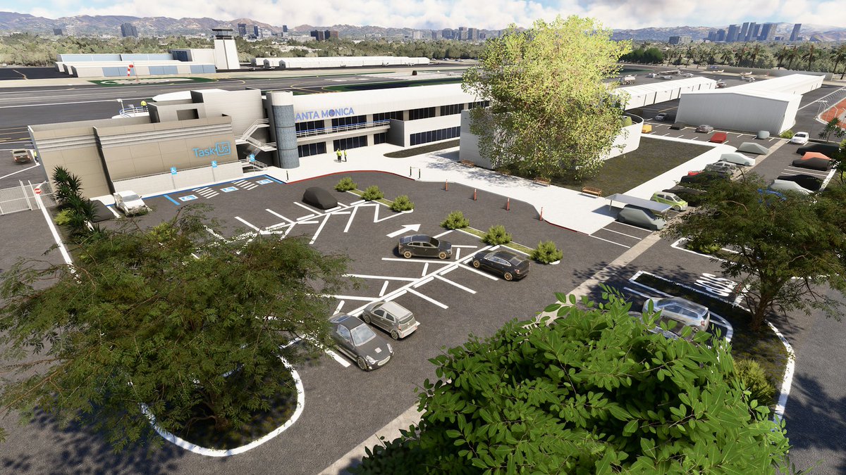 VF78PRdept's tweet image. 現在開催中のスプリングセールで安くなってたので、ロサンゼルス拡張計画第3弾としてAG Simのサンタモニカ空港(KSMO)を購入👍
映画「世界侵略：ロサンゼルス決戦」の前線基地(FOB)としてお馴染みで(？)、ジェネアビ主体空港なので自分との相性も良い🙆‍♂️
#MSFS #MSFS2020 #MicrosoftFlightSimulator