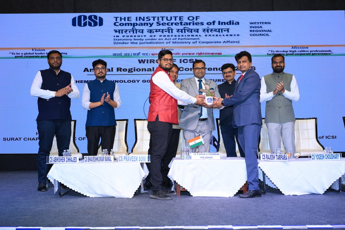 icsi_cs's tweet image. Annual Regional #PCS Conference - 2026 hosted by WIRC of #ICSI in Silvassa