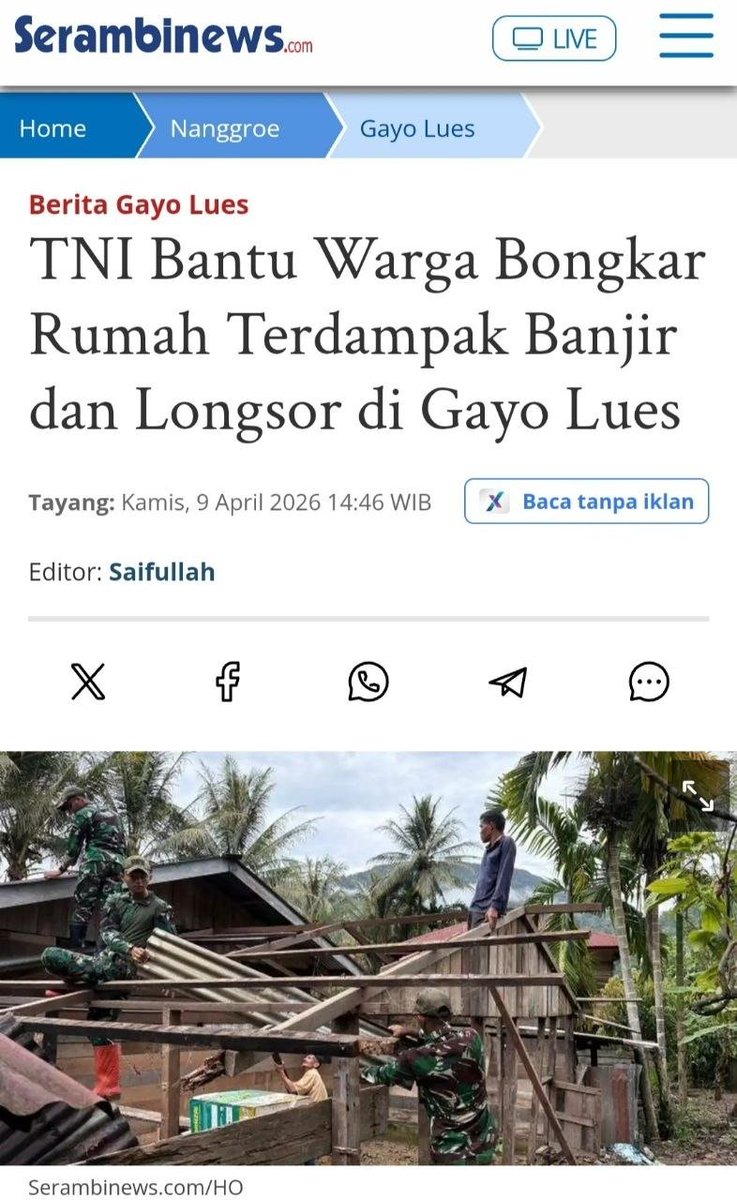 Acep_Rezza's tweet photo. TNI Kita siap sebagai perekat saat persatuan terganggu. Melindungi semua tanpa mengutamakan siapa yang layak dilindungi.

Sigap Utamakan Rakyat https://t.co/63OxhtTDEC