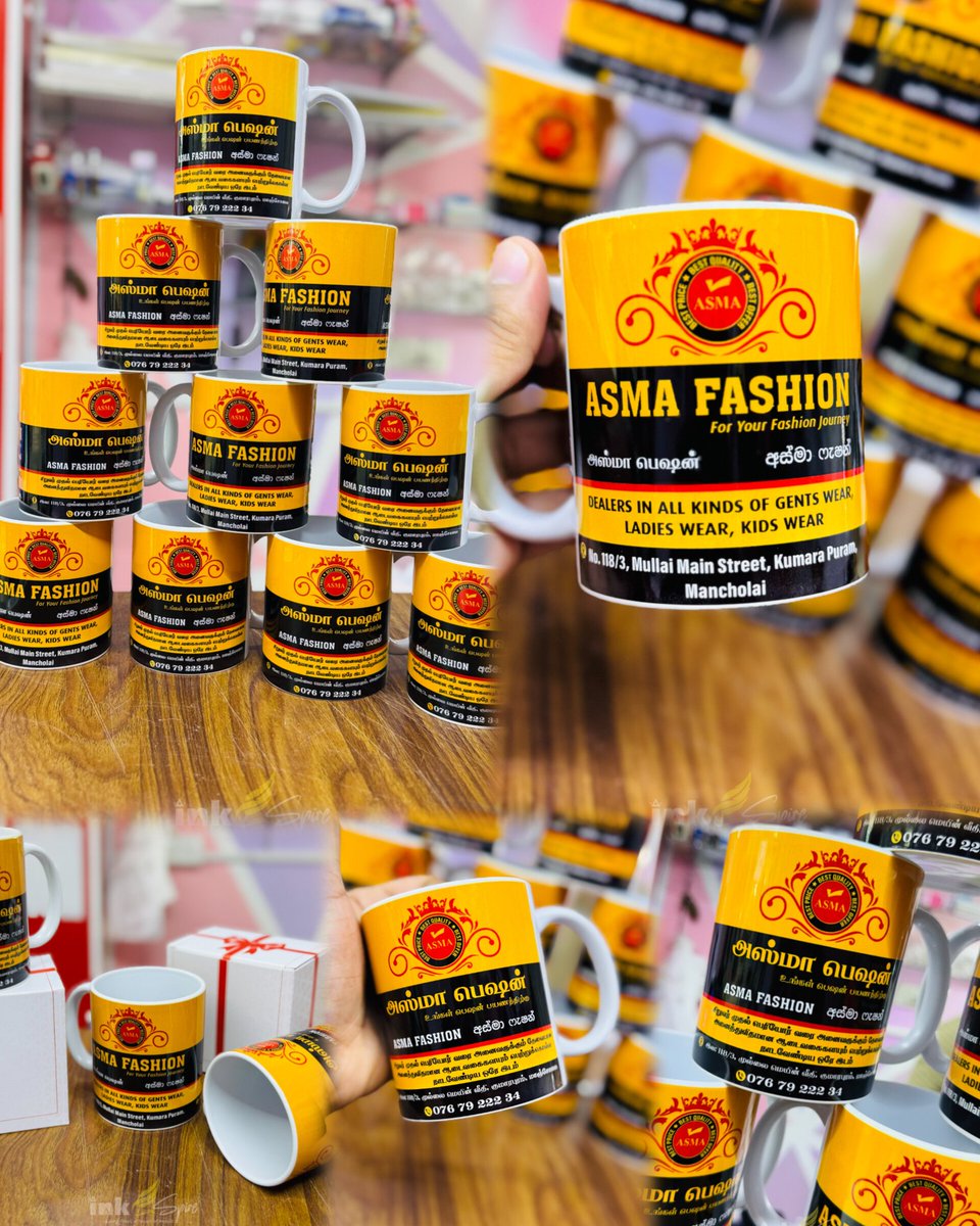InkSpire_lk's tweet image. ✨ Order Completed! ☕🎉
Premium Custom Sublimation Mugs – 11oz AAA Quality
✔️ HD Print
✔️ Long-lasting
✔️ Gift Box Packing 🎁
✔️ Custom Logo &amp;amp; Name
Perfect for branding &amp;amp; gifts 💼
📦 Island-wide Delivery
📞 074 220 0156
#inkspire #mugprinting #custommugs #SriLanka