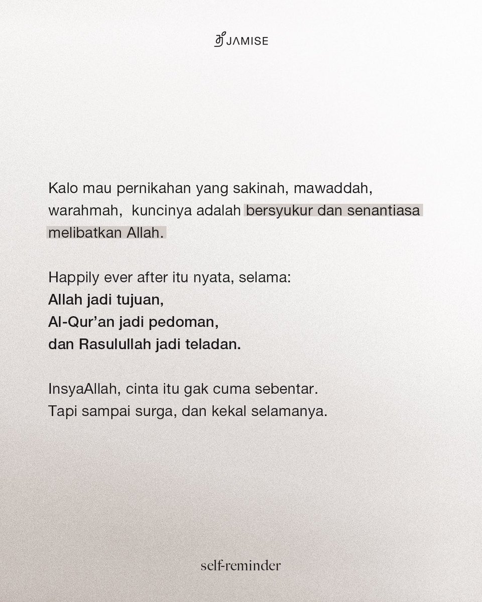 jamise_syari's tweet photo. Bisa kok pernikahan happy ending, tapi ada syaratnya: https://t.co/rUAG9HbgFl