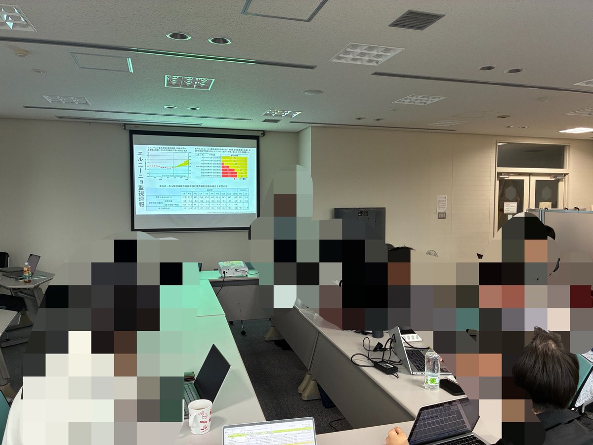 合同ゼミ始まりました！！！

終了後は前線の通過を同期と楽しみました！

いい発表ができるように研究がんばるぞ💪💪💪
（ｶﾅﾀﾝ）