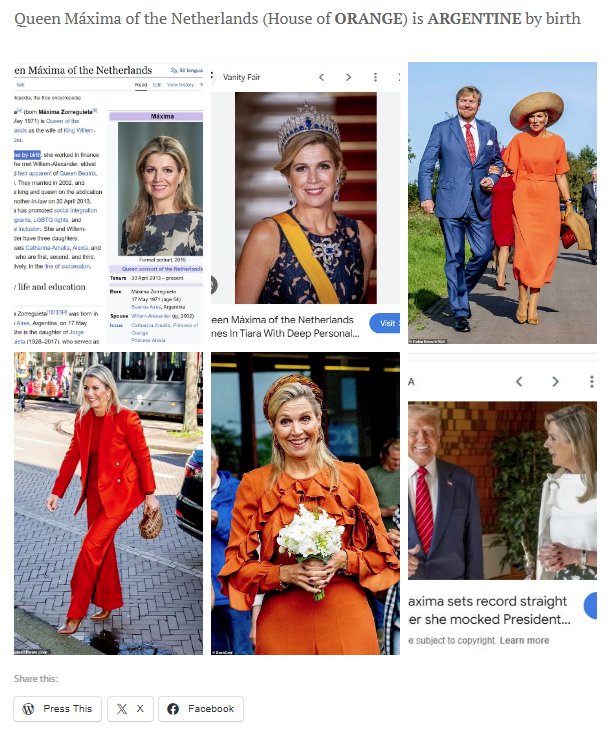 @nickynicky78 Queen Maxima is an ORANGE AGENT like Donald OR – French ...