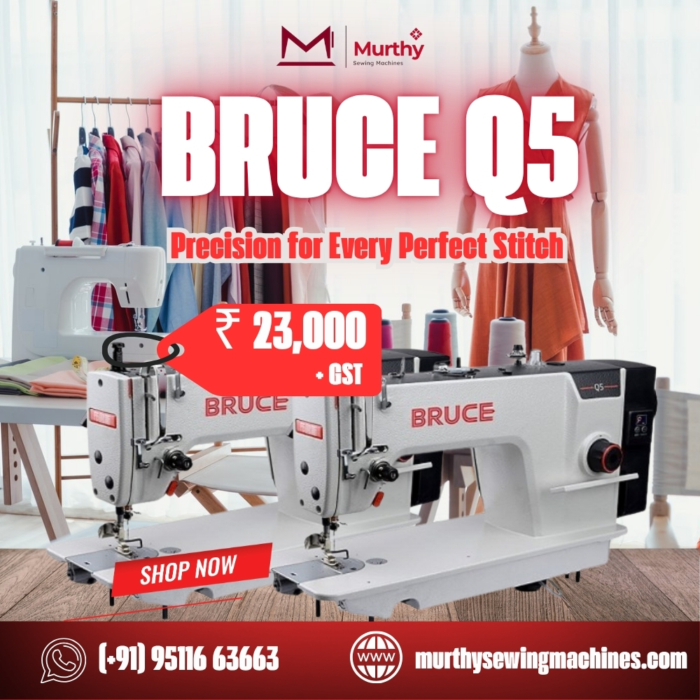 murthysewing's tweet photo. 🚀 BRUCE Q5 Sewing Machine – Precision for Every Perfect Stitch! 
#BruceQ5 #SewingMachine #IndustrialSewingMachine #TailoringMachine #MurthySewingMachines #ChennaiBusiness #GarmentIndustry #TailorTools #FashionDesignIndia #BoutiqueSetup #SewingLife #DirectDrive #TextileIndustry https://t.co/qz8IVTSSAh