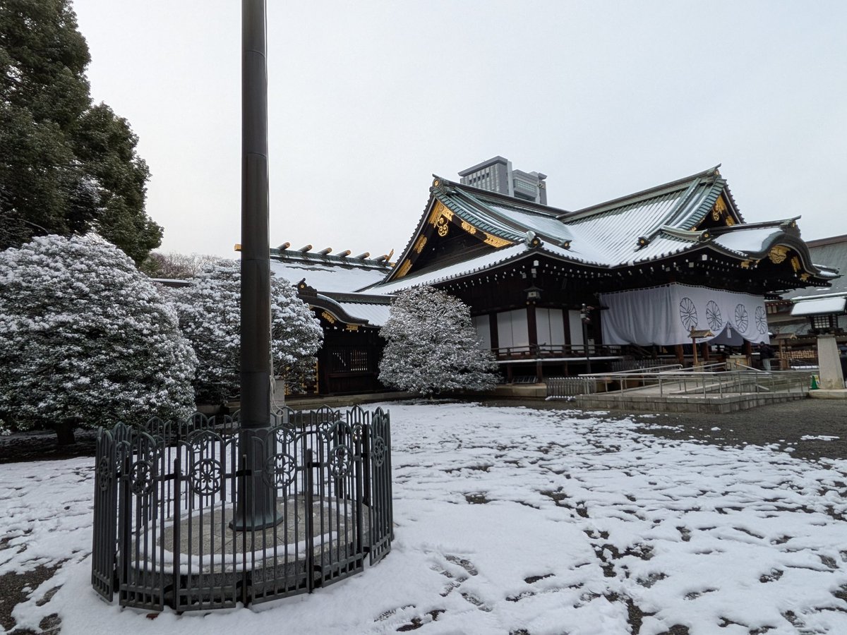 hidesato205's tweet photo. 令和八年靖国神社 奉納大相撲
観客��半分近くは外国人だった（アジア、中東、アフリカ系はほとんどいなかった）
２か月前には雪降ってたのに https://t.co/EMXVzOEtSX