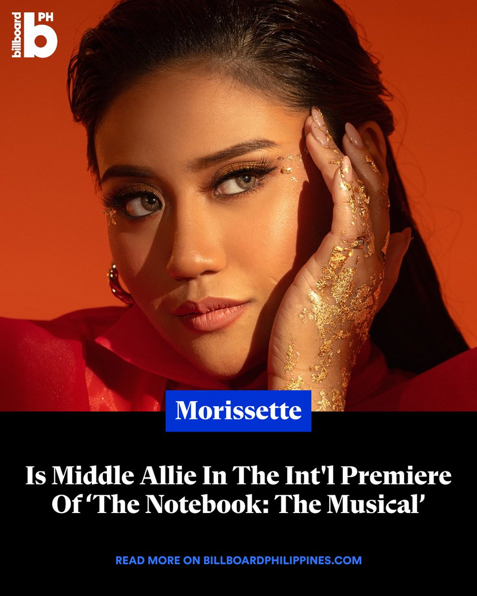 Morissette joins the international premiere of ‘The Notebook: The Musical’ as Middle Allie, marking a major milestone in her theatrical journey.

Read more here: billboardphilippines.com/music/news/mor…

#BillboardPhilippines #BillboardPH