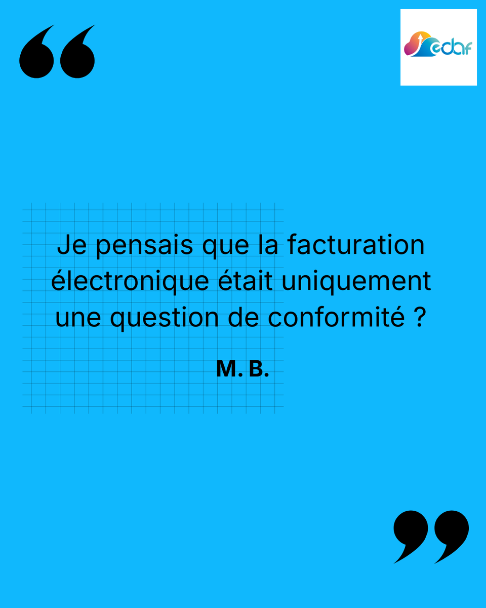 AcademyEdaf's tweet photo. Réduire la facturation électronique à une contrainte réglementaire serait une erreur. Elle constitue aujourd’hui un outil structurant pour la gestion financière des entreprises. 🎯 En standardisant et automatisant les processus, elle renforce la sécurité et la continuité (1/3) https://t.co/zCMwRaW5v8