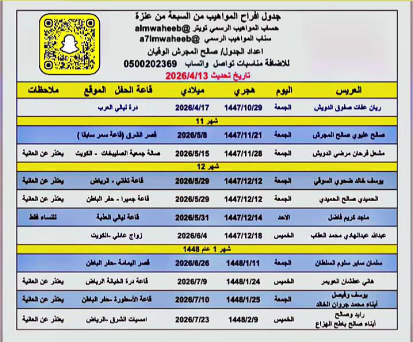 حساب المواهيب الرسمي tweet media