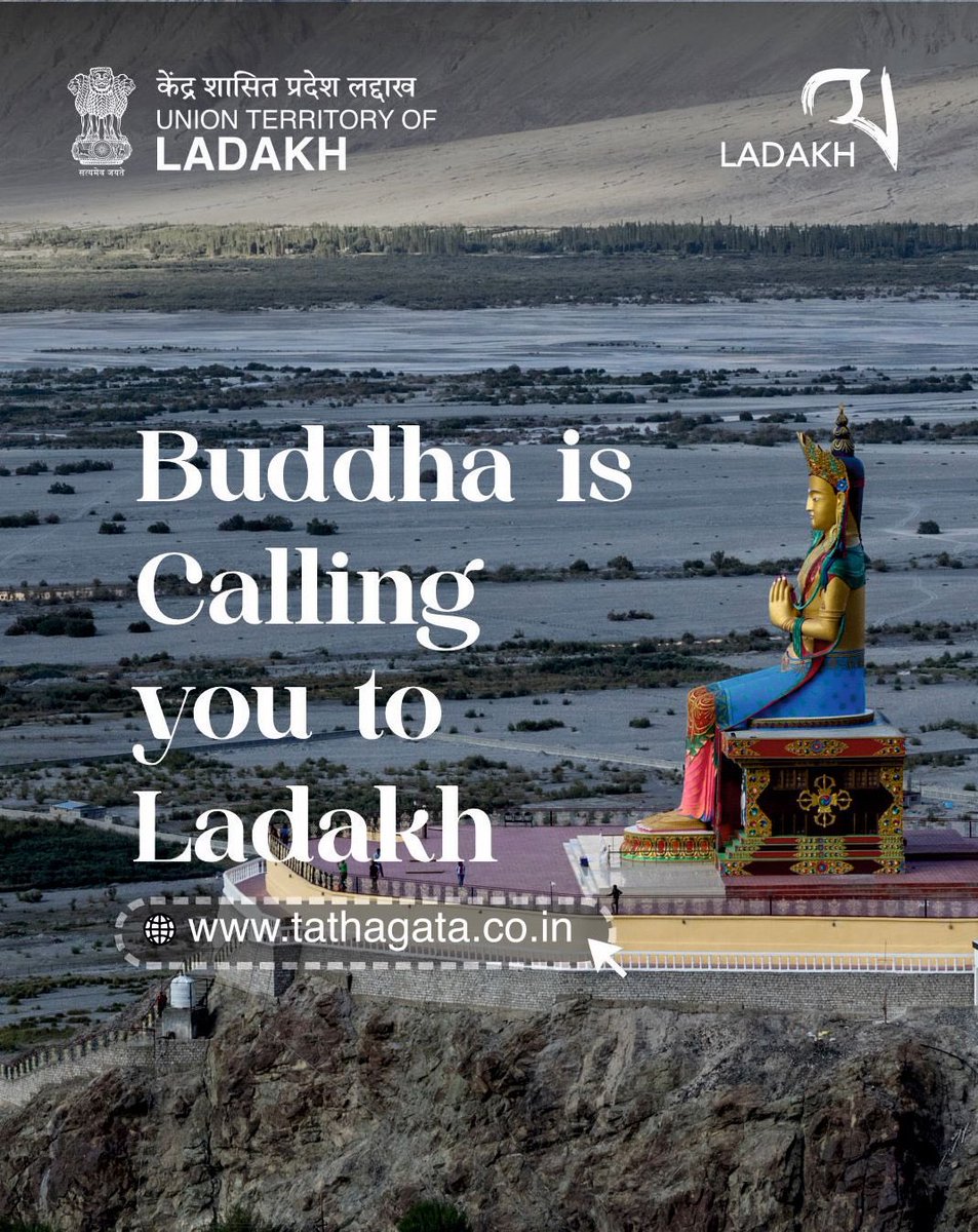 Espressobae1's tweet photo. From the ancient Piprahwa Stupa in Uttar Pradesh to the sacred heights of Ladakh,the Holy Relics of the Buddha travel across time and terrain to remind the world: peace knows no borders. This Vesak Buddha Purnima, Leh becomes the spiritual heart of the Himalayas as the Sacred Exposition of the Holy Relics of the Tathagata opens its doors to seekers, believers, and wanderers alike. May 1–14, Leh. Come not as tourists, but as pilgrims. The mountains are waiting. 🙏🏔️
Plan your spiritual journey: https://t.co/KiLA0xgPg1
#BuddhaRelics #Ladakh #PeaceBeyondBorders #VesakBuddhaPurnima #Tathagata #SacredLadakh #BuddhaPurnima2026