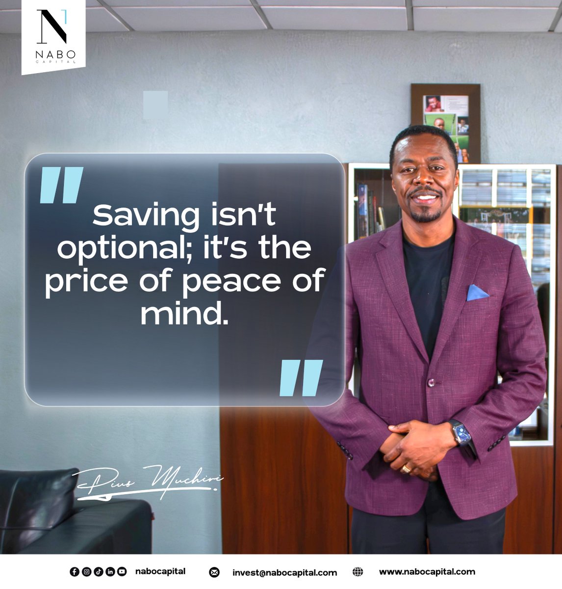 NaboCapital's tweet image. “Saving isn’t optional. It is the price of peace of mind.”  Because when you are not desperate, you make better decisions. Always.

Download our App!

Apple Store: ow.ly/Vivl50XVgvN
Google Play Store: ow.ly/Kmvr50XVgvP

#NaboCapital #MobileApp #InvestingWithPurpose