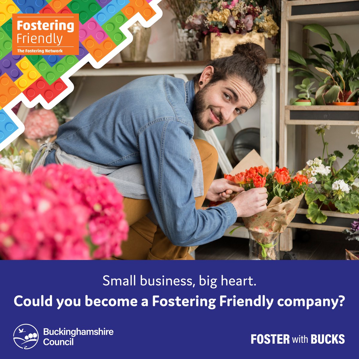 BucksCouncil's tweet image. 📣 Bucks Businesses – we need you!  Join our webinar to find out why and how your place of work could become Fostering Friendly and join us in making a positive difference in our local community. Sign up: orlo.uk/EQ9Mv  

 #Webinar #Localbusiness #communitysupport