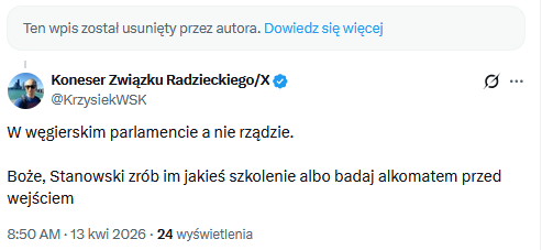 Koneser Związku Radzieckiego/X tweet media