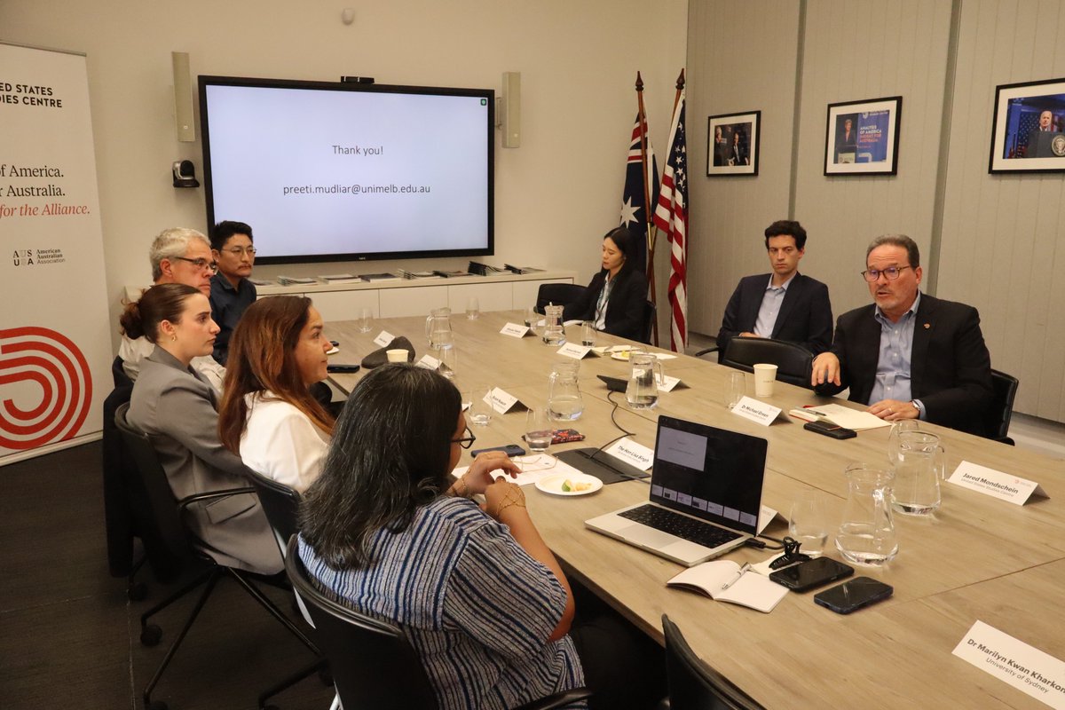 AIinstitute's tweet image. The Institute’s Maitri Fellow Dr Preeti Mudliar @takhalluss presented her research at a roundtable at @USSC on authenticating citizenship on India’s digital public infrastructure (DPI).

Her presentation unpacked India’s experience in building digital systems, the functioning of