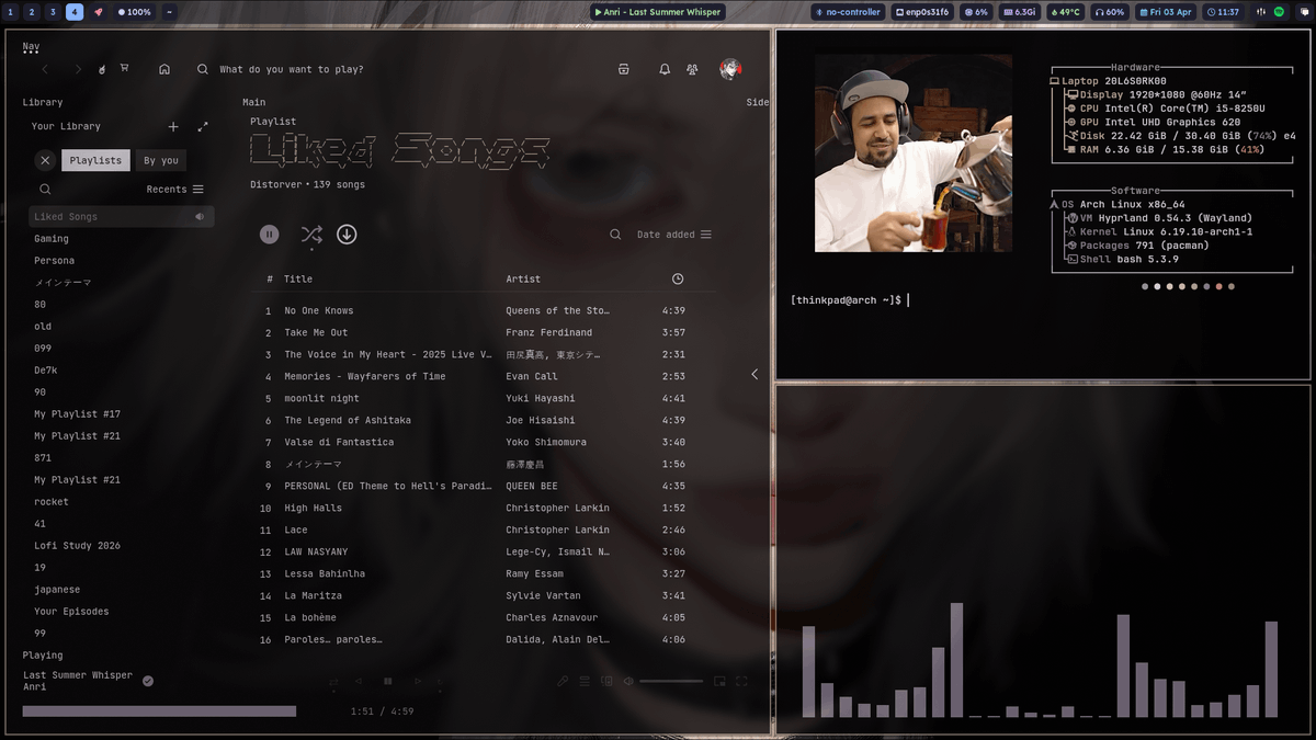 bot_unixporn's tweet image. [Hyprland] really happy how it turned out
Link: redd.it/1sk3awi

#unixporn #linux #screenshot