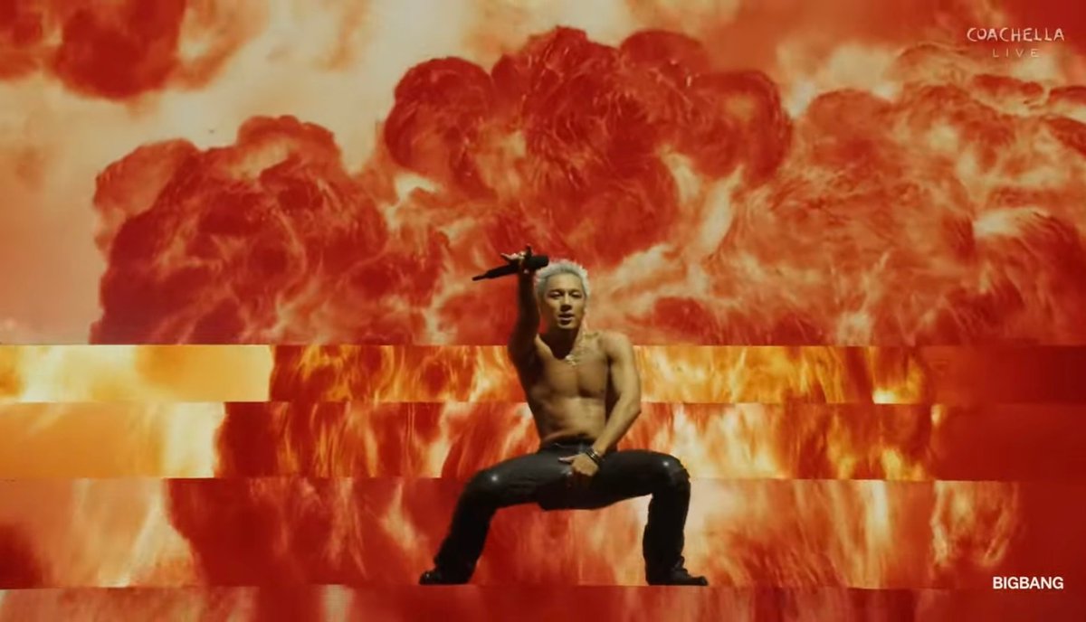 Taeyang set the Coachella stage on fire with his solo performance of ‘Ringa Linga.’