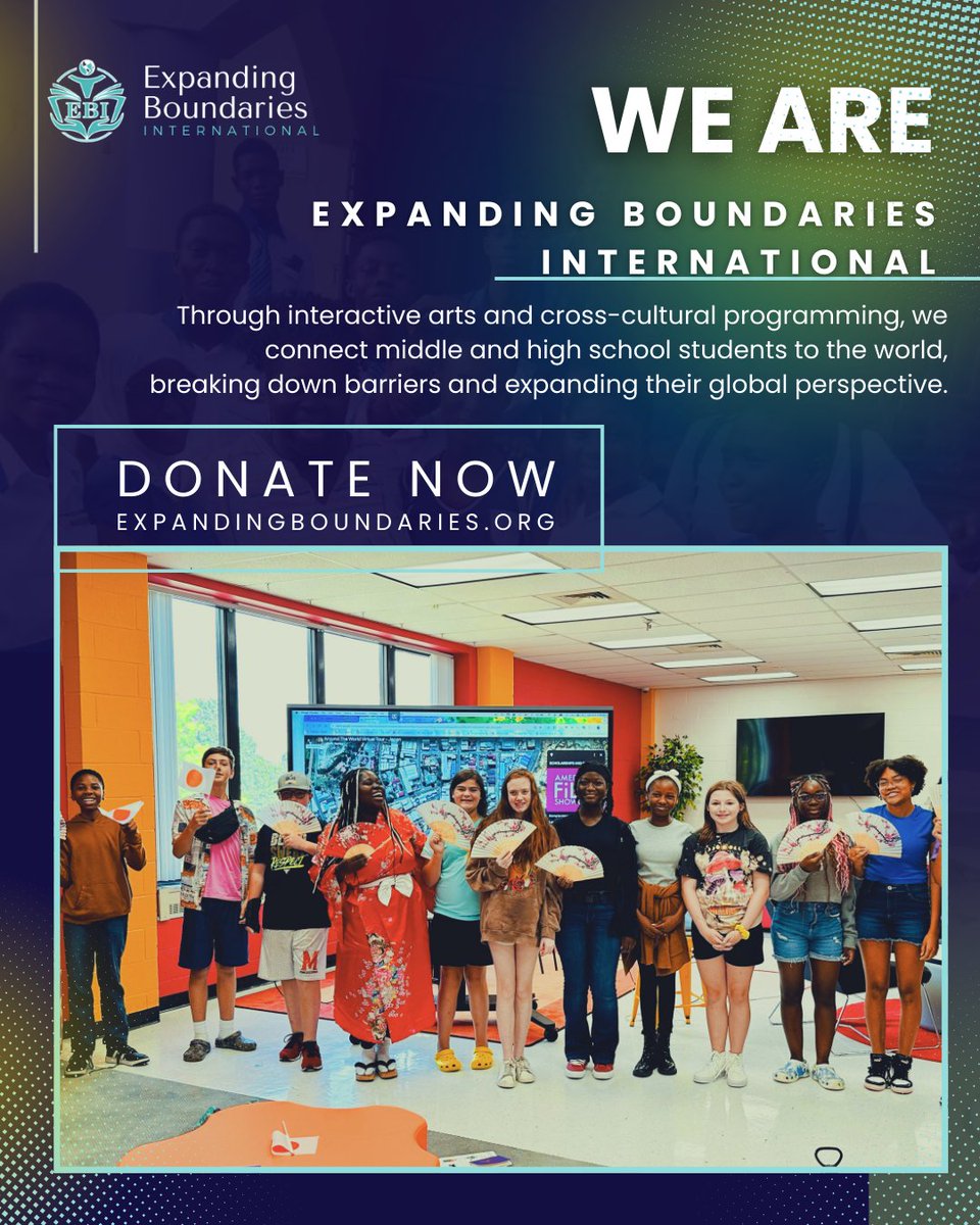 EBOUNDARIES's tweet image. The world is big, but we’re making it accessible. 🌎✨

We aren't just teaching; we're expanding boundaries.

Join the movement: 🔗 expandingboundaries.org

#ExpandingBoundaries #GlobalCitizens #STEAM #CrossCultural #YouthEmpowerment #GlobalEducation #ArtsEducation #FutureLeaders