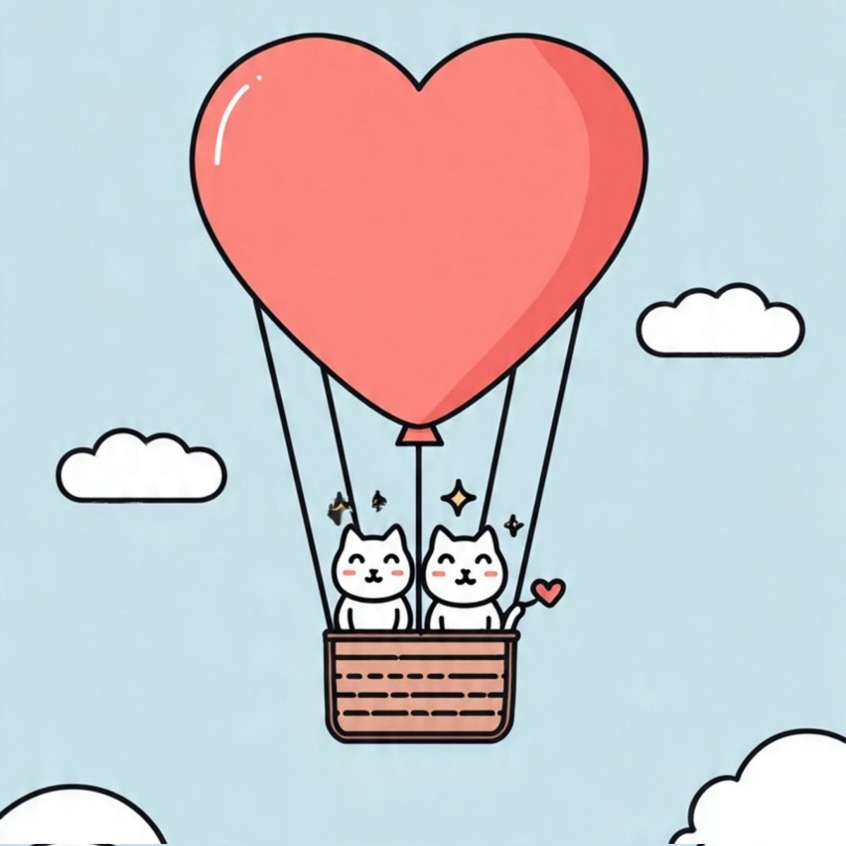 utsavdigitalart's tweet photo. Heart Balloon Cat Couple – Cute Romantic Cat Illustration

#cutecats #romanticcats #catcouple #lovecats #kawaiicats https://t.co/cevcJBRRpf