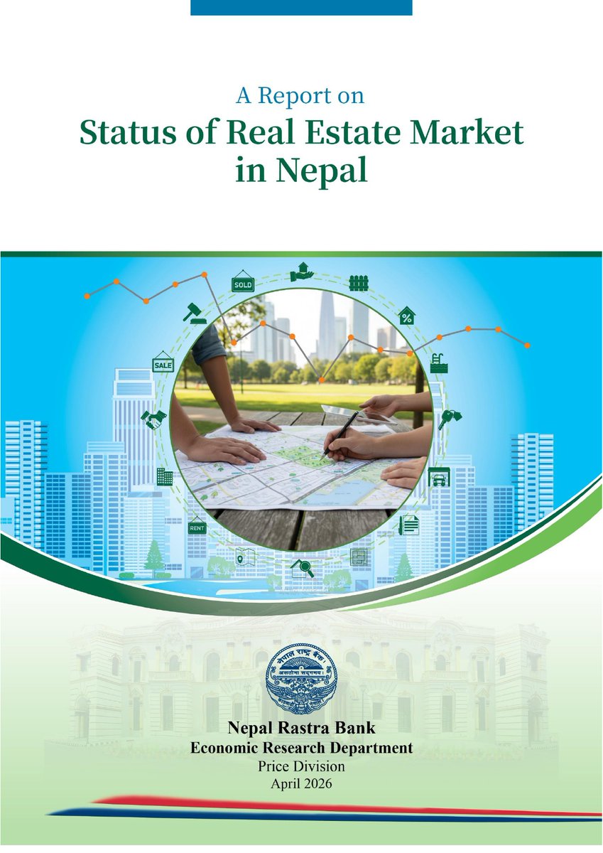 NepalRastraBank's tweet photo. रियल–स्टेट कारोबारको वर्तमान अवस्था तथा प्रवृत्तिसम्बन्धी तथ्याङ्क प्रकाशन (सङ्क्षिप्त प्रेस नोटसहित) ।
https://t.co/elGw7wOsqE https://t.co/4jM6DDXFXv