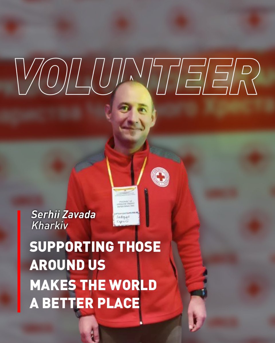 RedCrossUkraine's tweet image. 👥 Serhii from #Kharkiv joined the Ukrainian Red Cross in 2025 to make the world kinder. Through volunteering in physical &amp;amp; mental rehabilitation, he supports recovery, strengthens communities, and shows that real help comes from the heart. #VolunteerVoices #Rehabilitation