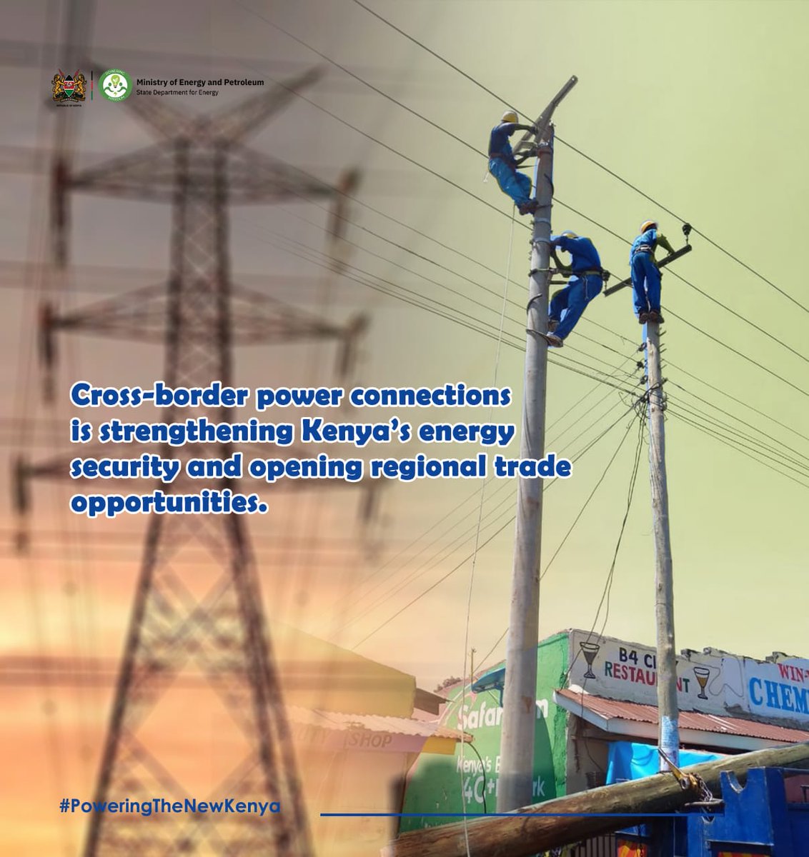 missOpenji's tweet photo. State institutions in the energy docket are now profitable under CS @OpiyoWandayi. paying billion in dividends to the exchequer. The ripple effect is real, better education, increased income, and enhanced quality of life - all from a single power connection. 
#PoweringTheNewKenya https://t.co/KQpz4kGWp6