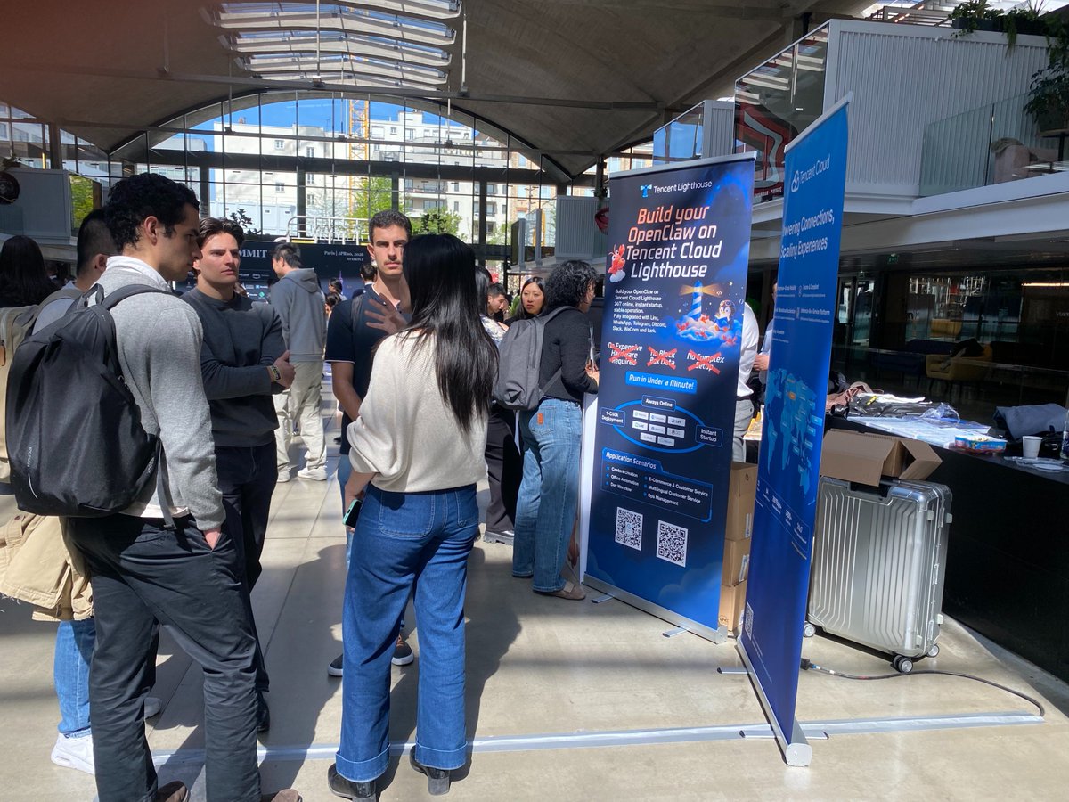 🚀 Tencent Cloud x #OpenClaw GenAI Summit Paris

Great to be part of the #GenAISummit in Paris on 10 April at Station F, where we organised a dedicated Tencent Cloud x OpenClaw session.

The session explored how AI agents are moving from experimentation to real-world deployment,