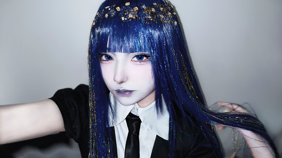 siki_0220_'s tweet image. ⚠ コスプレ ⚠
宝石の国 /ラピスラズリ
#宝石の国コスプレ部 #cosplay