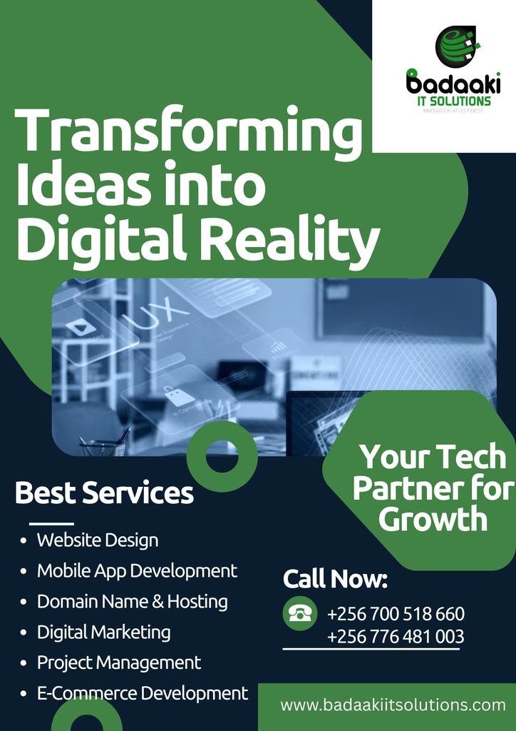 badaakiitsolut1's tweet image. From idea to impact 🚀

Badaaki IT Solutions delivers websites, apps, and digital tools that help your business grow smarter and faster.

📞 Contact us today to bring your vision to life.

#Badaakiitsolutions #TechSolutions