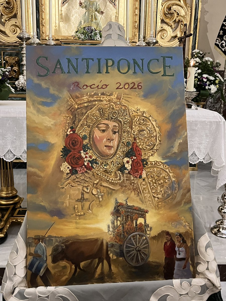 Cartel del Rocío de Santiponce. 
Impresionante.