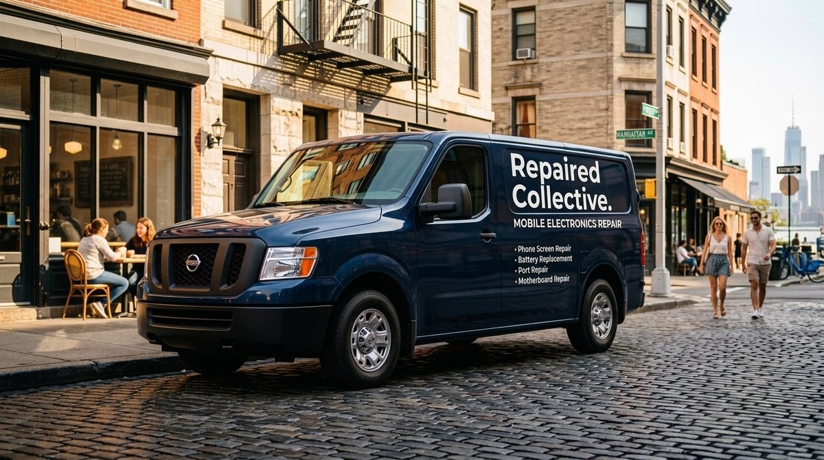repairedcollect's tweet image. Greenpoint, we’ve arrived. 📍

The mobile workshop is live. We bring precision-grade Premium screens and technical expertise to your home or favorite cafe. Same-day repairs, delivered.

#RepairedCollective #Greenpoint #Brooklyn #NYC #TechRepair